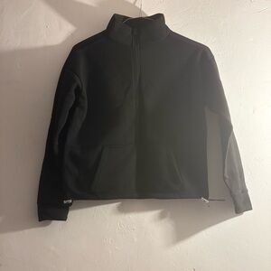 Green Goddess Black Quarter-Zip Pullover with Pocket size Large